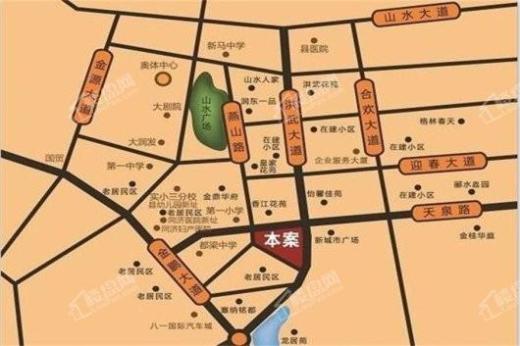 大桐学林华府交通图